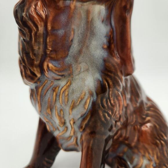 Sweet Ceramic Cocker Spaniel Needs A New Home! 8" Tall Perfect Condition Vintage - Picture 6 of 9